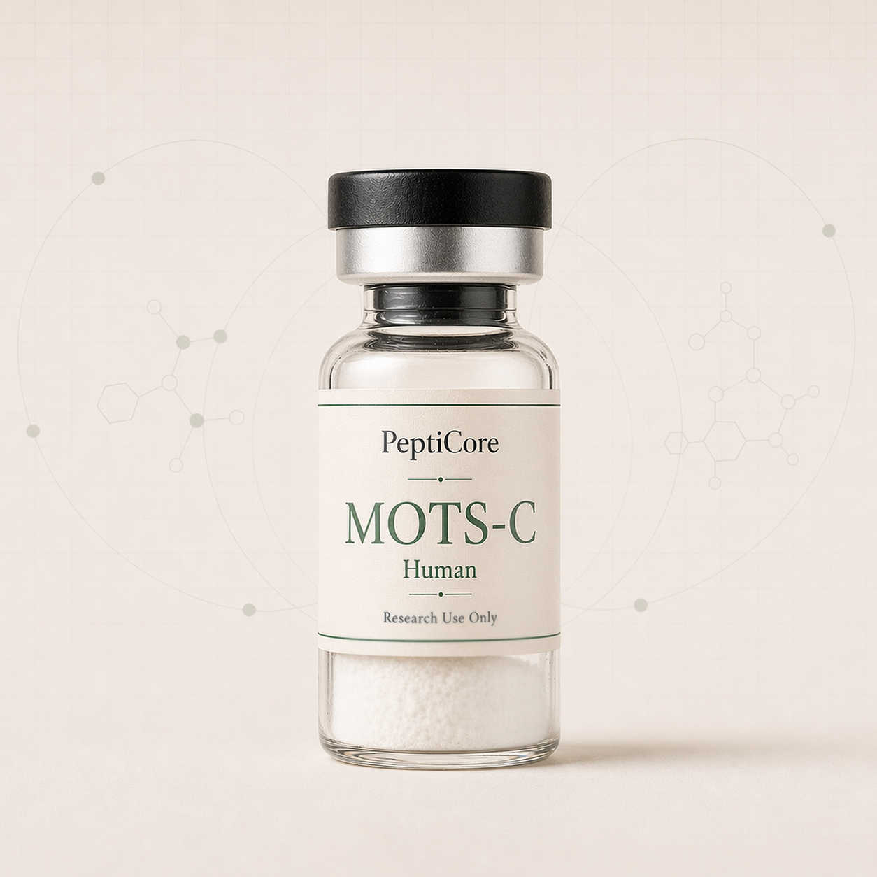 MOTS-C research-use peptide vial from PeptidesPrescripts