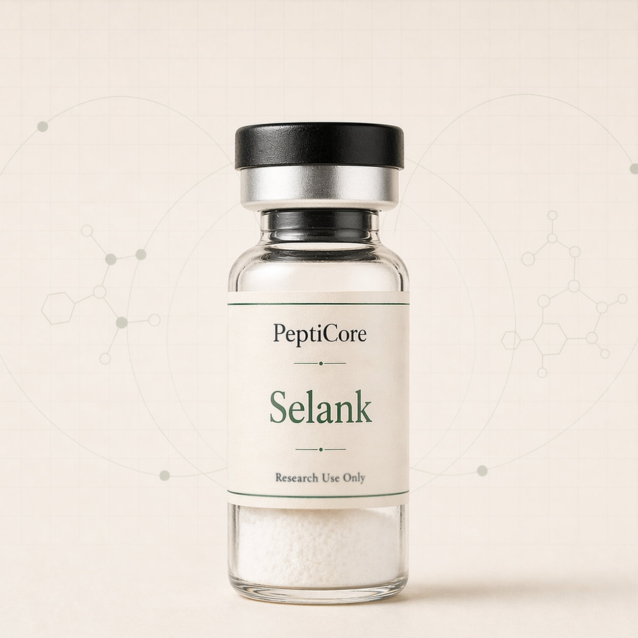 Selank research-use peptide vial from PeptidesPrescripts