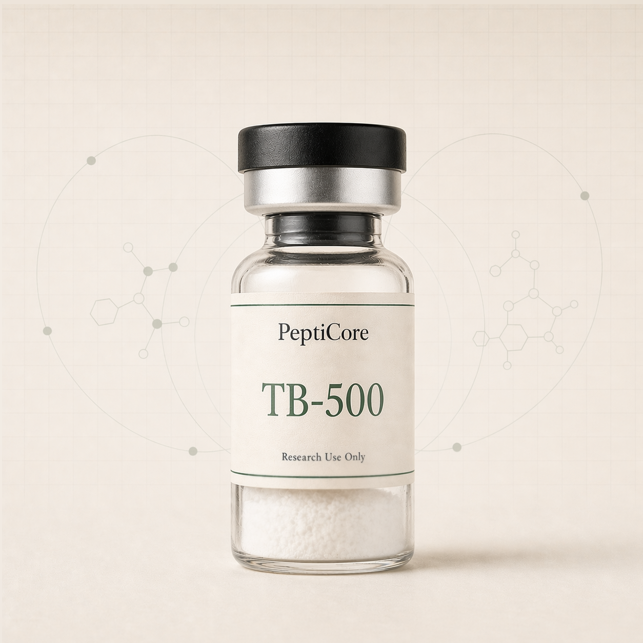 TB-500 research-use peptide vial from PeptidesPrescripts